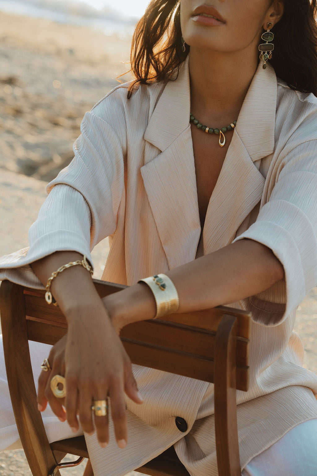 COLLIER SOUPIR VERT