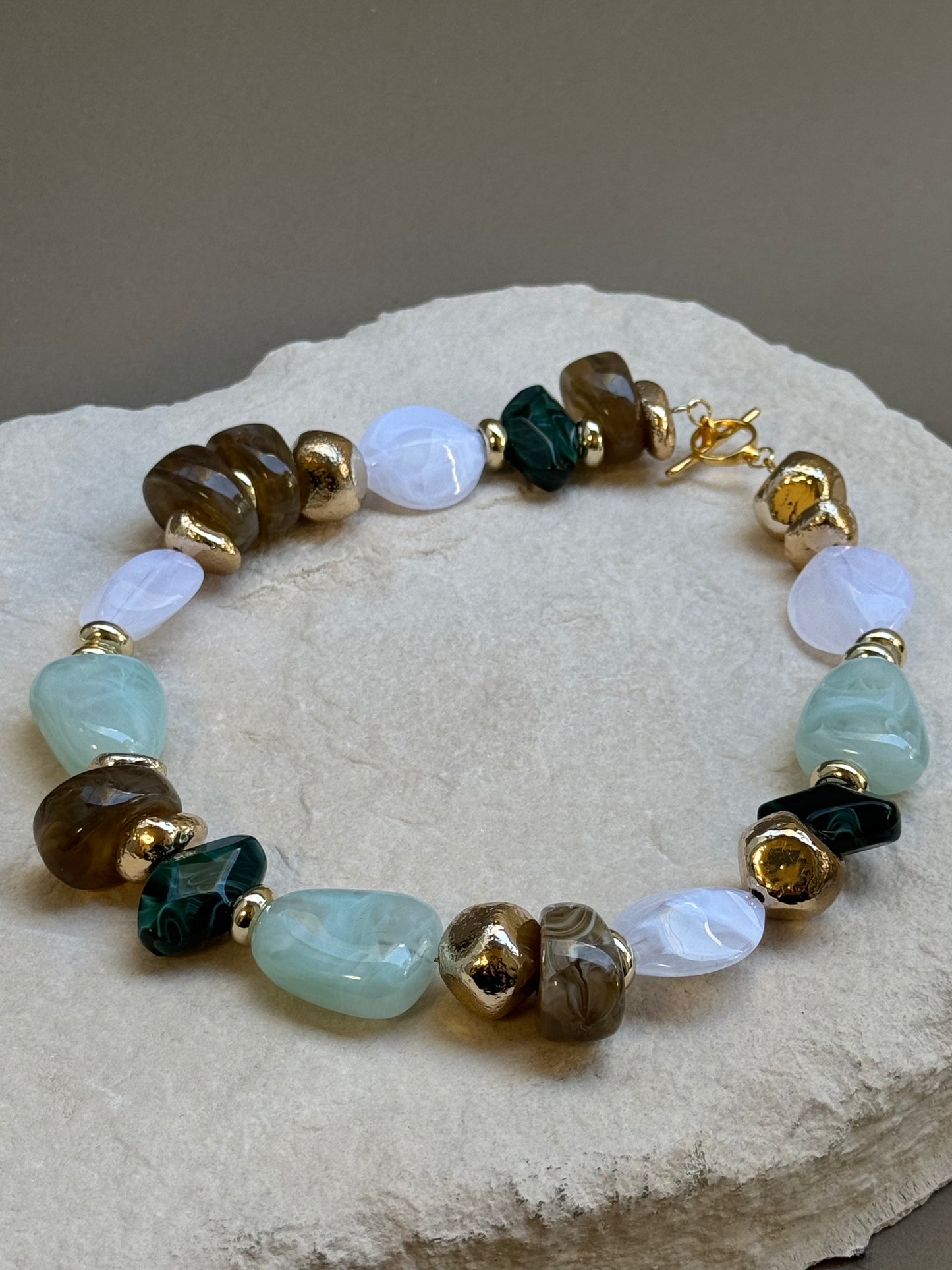 COLLIER OLIVENZA BLEU