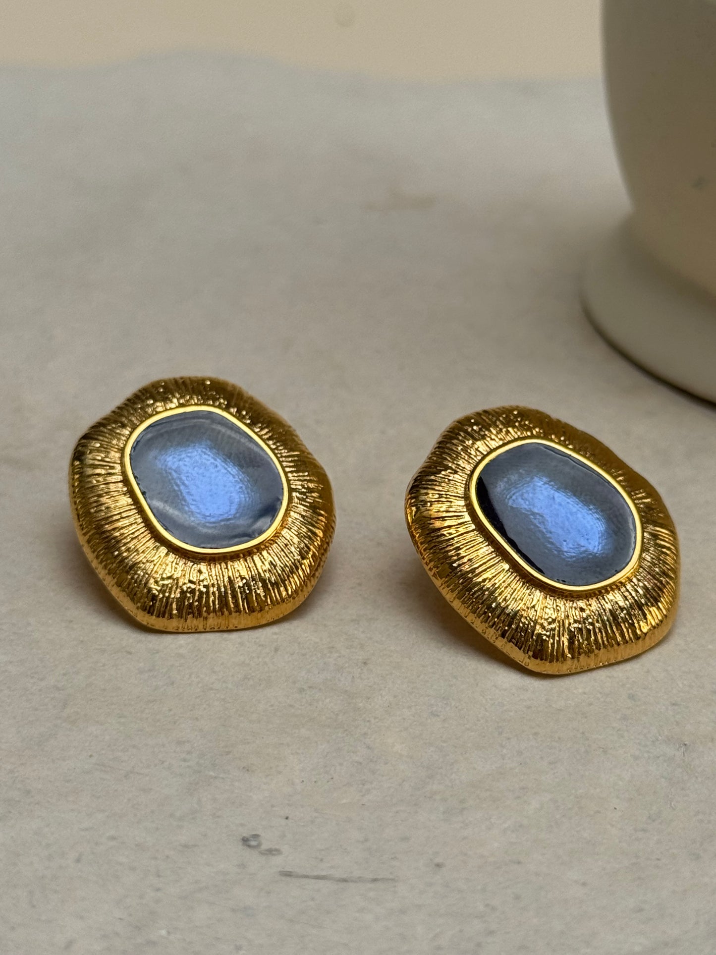 PUCES D'OREILLES CELESTE