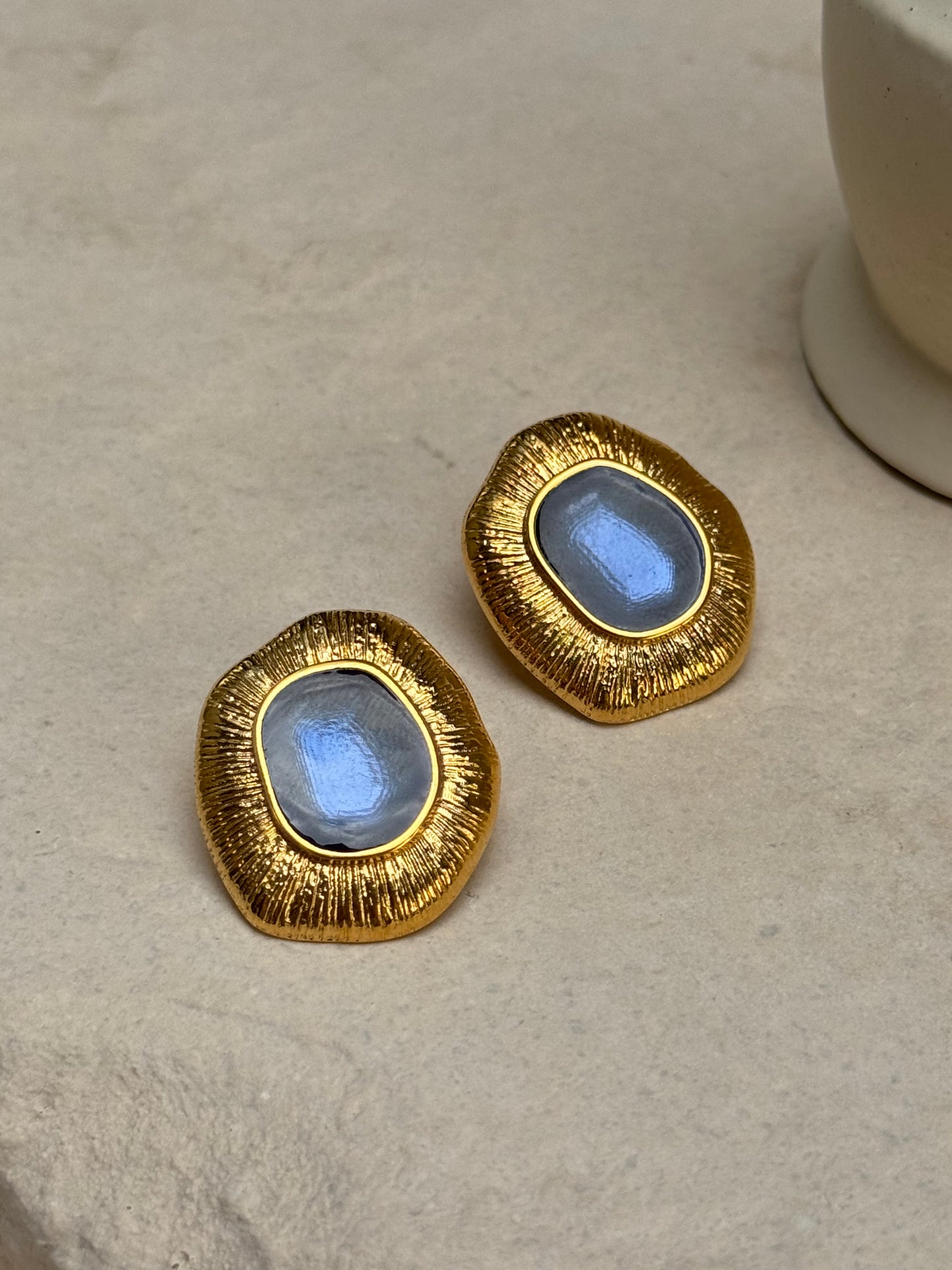 PUCES D'OREILLES CELESTE