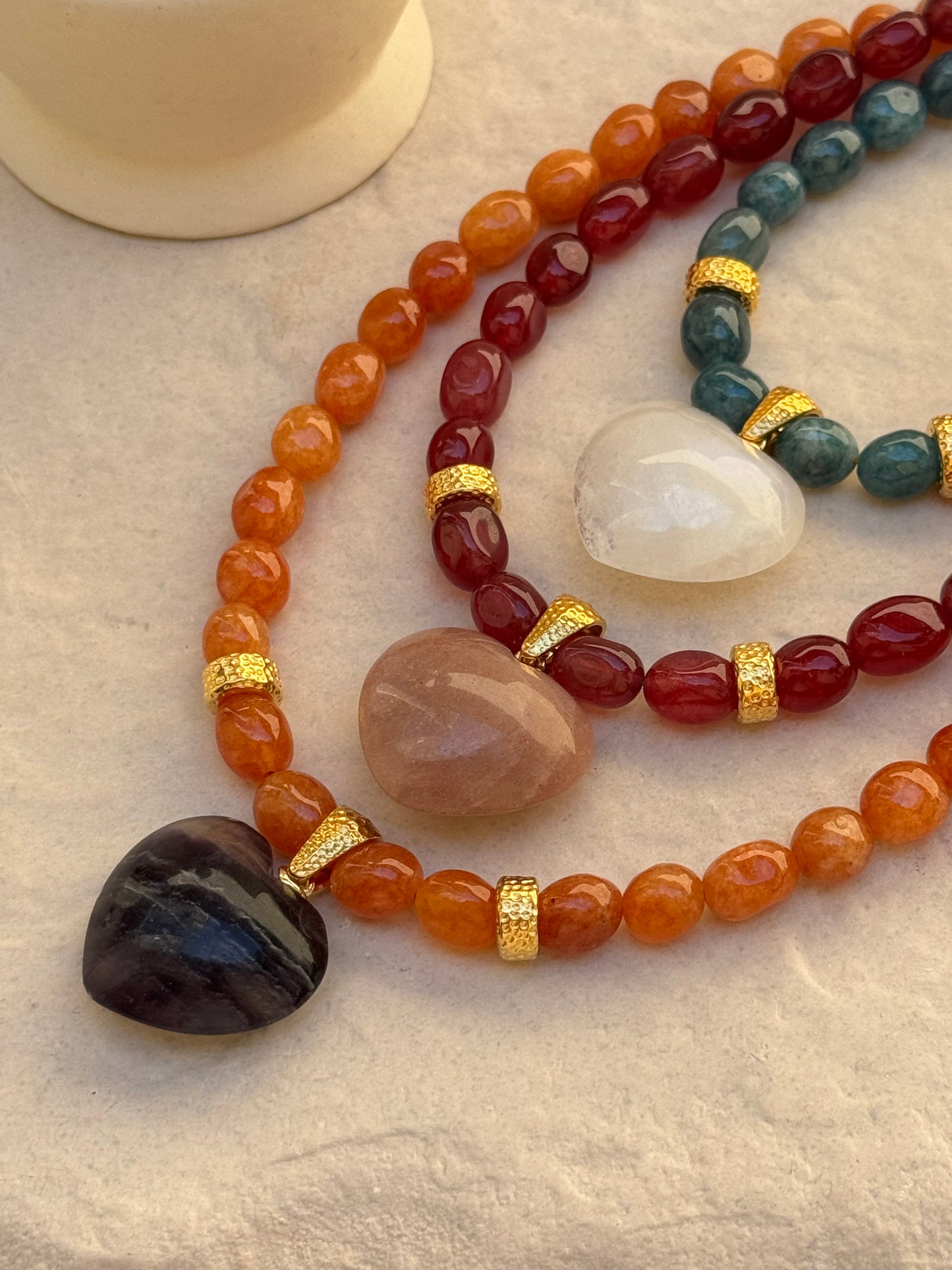 COLLIER SOLSTICE ROUGE