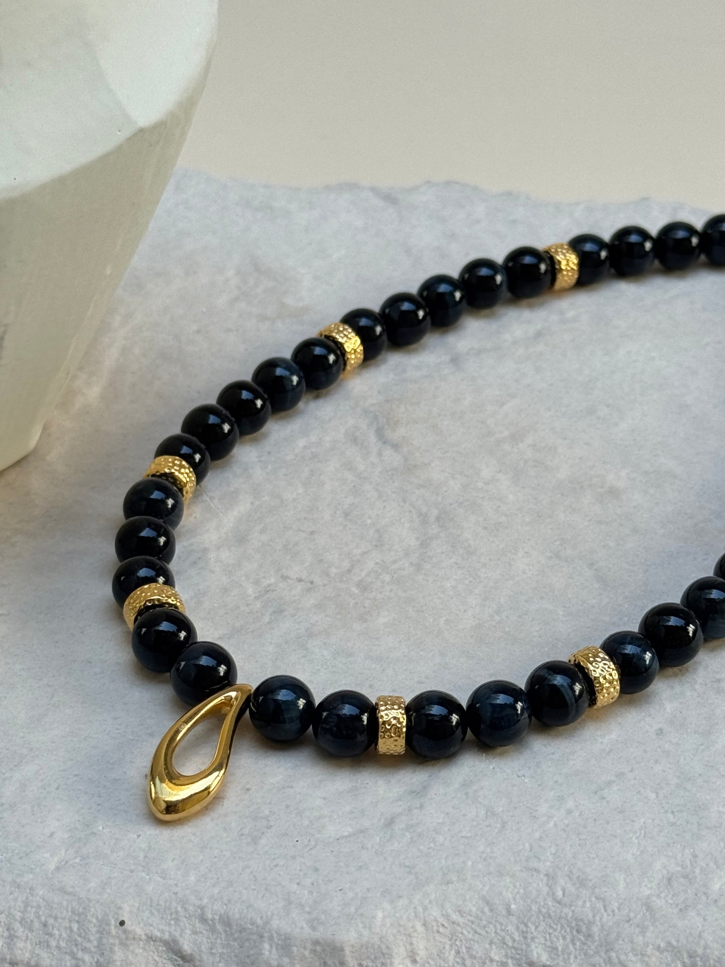 COLLIER SOUPIR MARRON GLACÉ