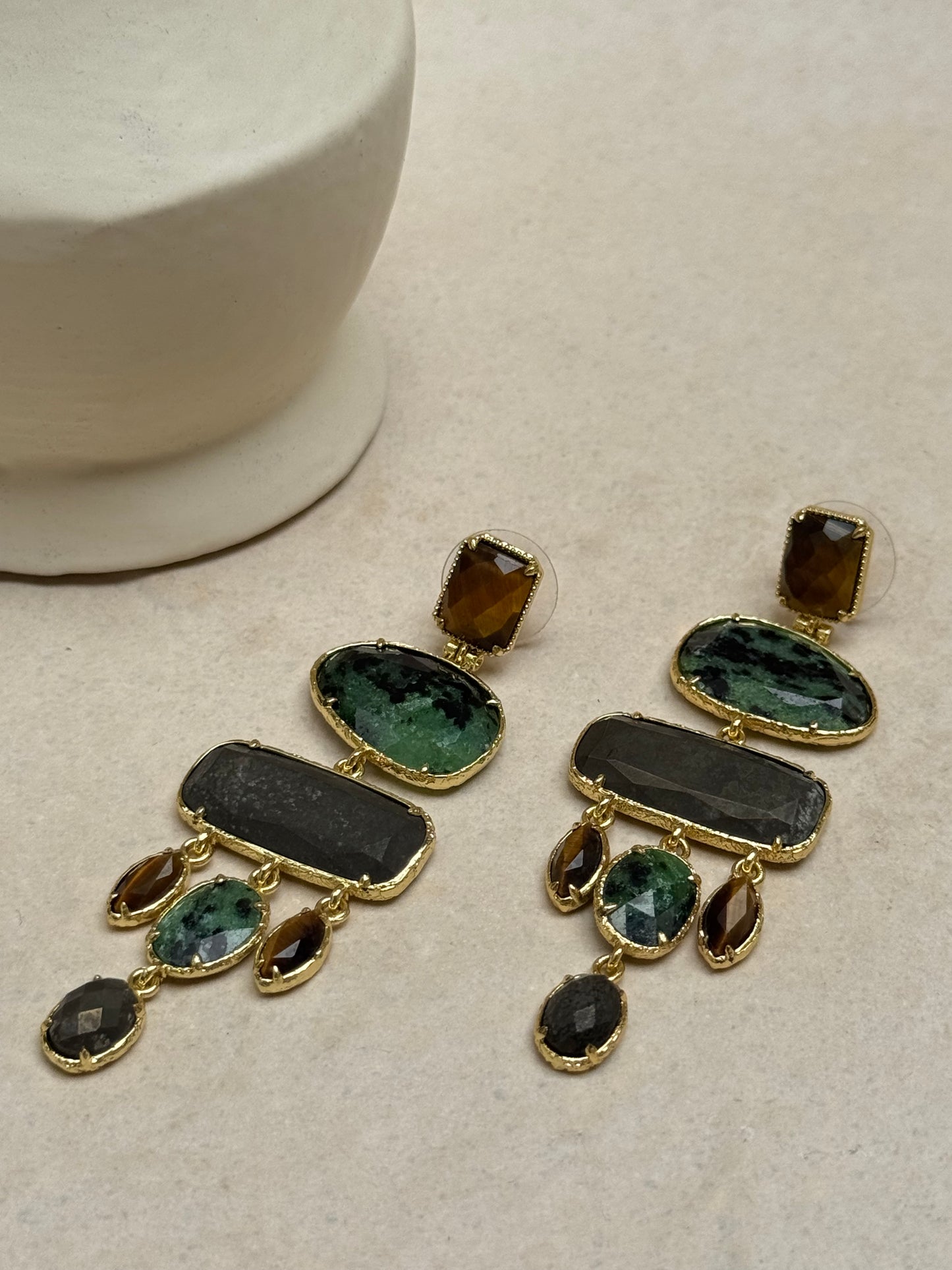 BOUCLES D'OREILLES QUARTZ