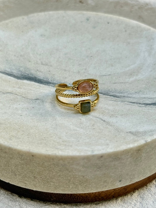 BAGUE LUZ ROSE