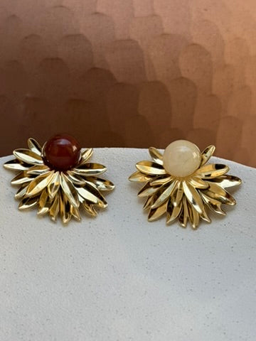 BOUCLES D'OREILLES HANA BEIGE