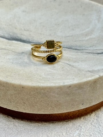 BAGUE LUZ NOIRE