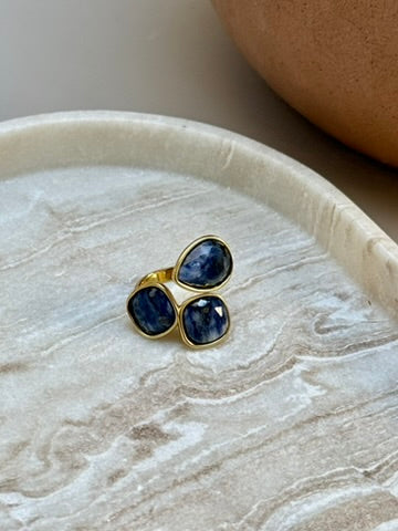 BAGUE EMMA BLEUE