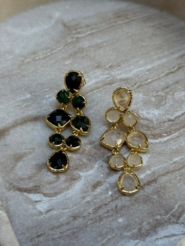 BOUCLES D'OREILLES MARBELLA BLANCHES
