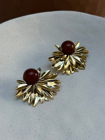 BOUCLES D'OREILLES HANA BEIGE