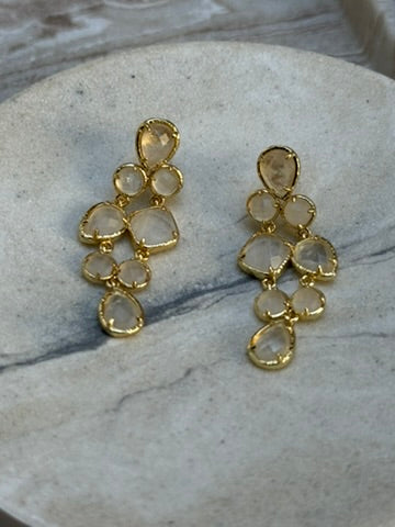 BOUCLES D'OREILLES MARBELLA BLANCHES
