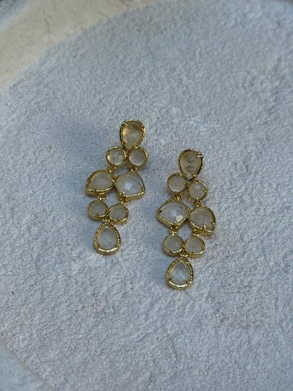 BOUCLES D'OREILLES MARBELLA BLANCHES