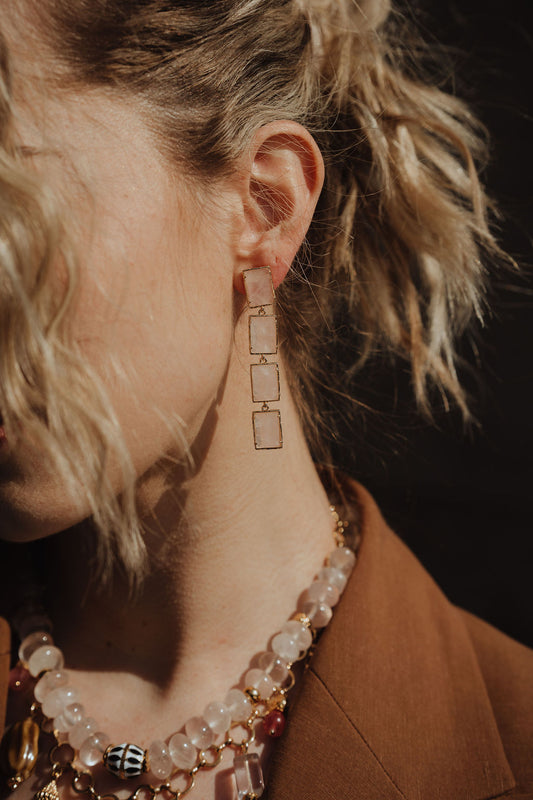 BOUCLES D'OREILLES SATINE