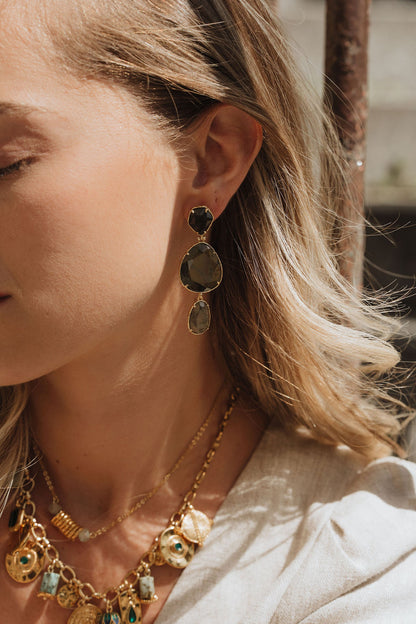 BOUCLES D'OREILLES ARIADNA BLEUE