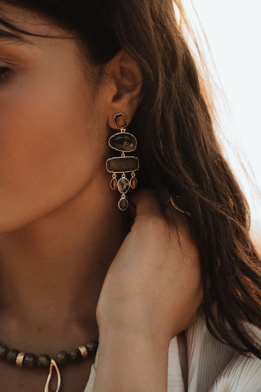 BOUCLES D'OREILLES QUARTZ