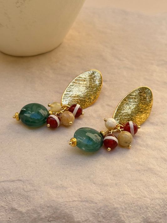 PUCES D'OREILLES OPALE