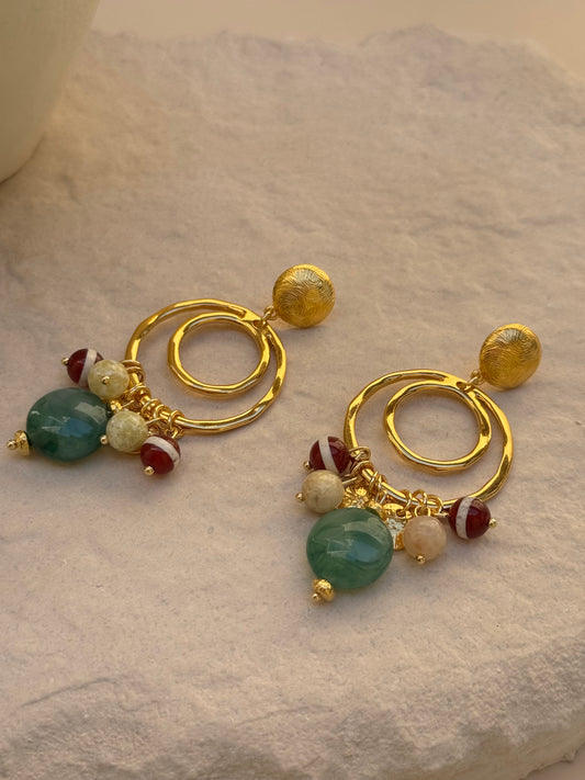 BOUCLES D'OREILLES OPALE