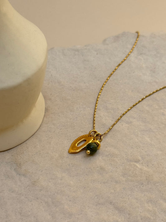COLLIER AURORE VERT